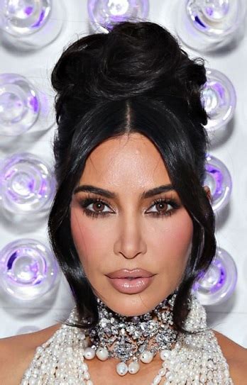 Kim Kardashian Formal Updo The Met Gala