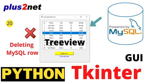 Deleting Rows In Tkinter Treeview After Confirmation Of Deletion Of Record From Mysql Database