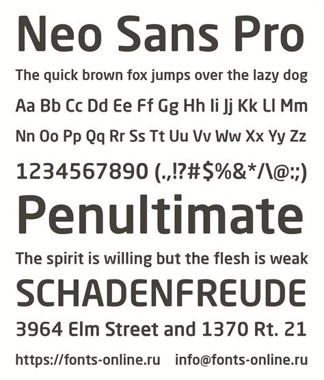 Neo Sans Pro font