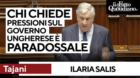 Tajani Contro L Opposizione Sul Caso Salis Paradossale Chiedere