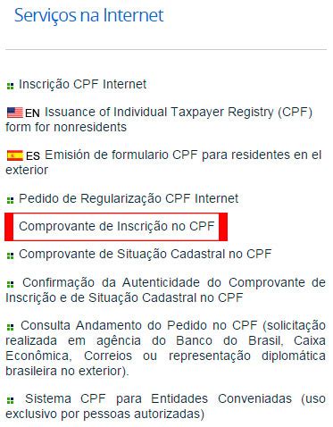 Como Tirar E Imprimir A Via Do Cpf Pela Internet