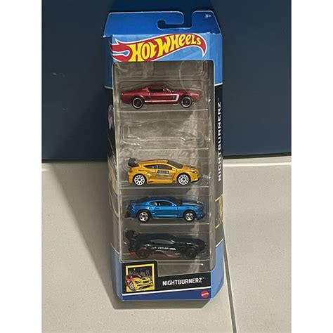 Hot Wheels Nightburnerz 5 Pack 2024 Shelby Nissan 300zx Megane Trophy