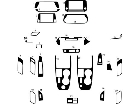 Nissan Rogue Chrome Dash Kits Diy Mirrored Dash Trim Kit