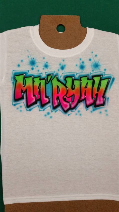 Custom Airbrush Graffiti Design T Shirt Etsy Singapore