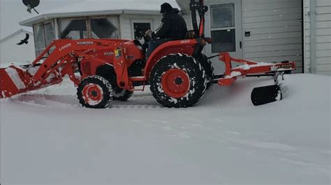 30 Kubota L2501 Using The Rear Blade With Side Plates Like A Box Blade Youtube