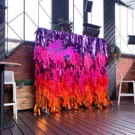 sunset streamer backdrop hire melbourne popular