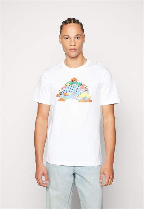 Nike Sportswear Tee T Shirt Print White Weiß Zalando At