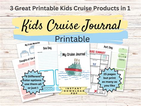 Kids Cruise Bundle, Cruise Kids, Kids Cruise Journal, Cruise Activity ...