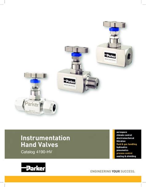 Pdf Parker Instrumentation Hand Valves Instrumentation Hand Valves