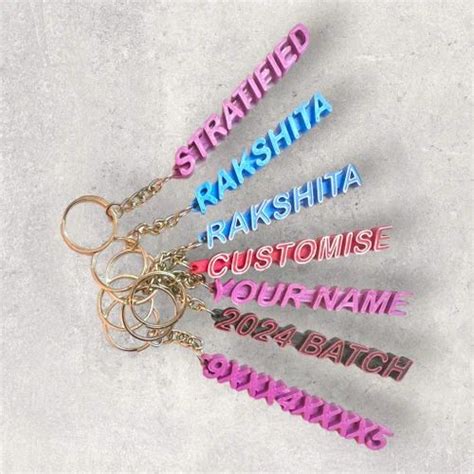 Namely Custom Text Keychain Set Of 2 At Rs 320 00 Customized