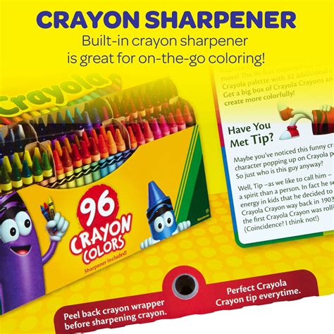 Crayola Crayon Set 96 Ct Back To School Supplies Classroom Supplies For Teachers Art T