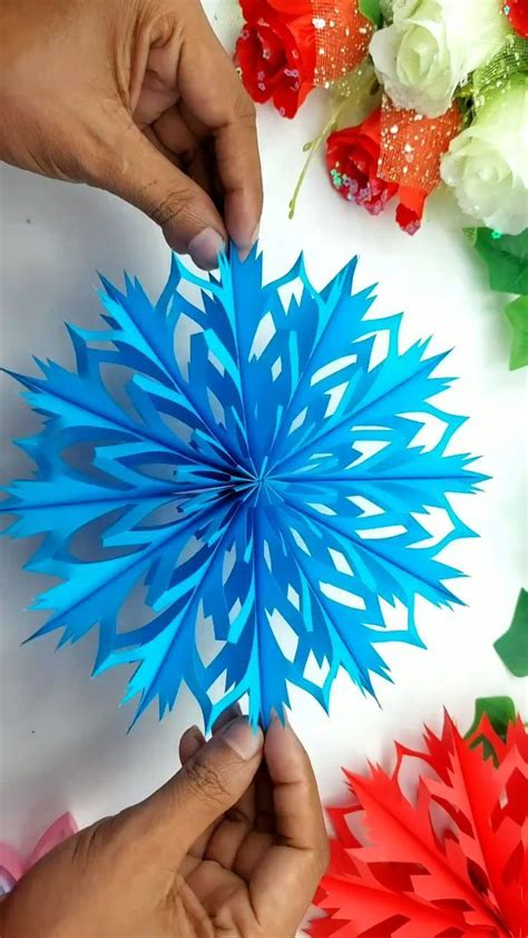 Paper snowflake craft – Artofit