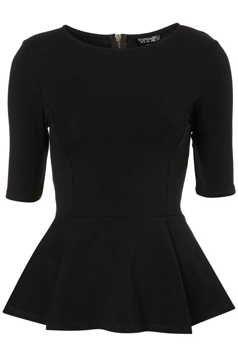 Pin By Anne Jackson On My Style Peplum Top Outfits Stylish Work Outfits Black Peplum Top Outfit