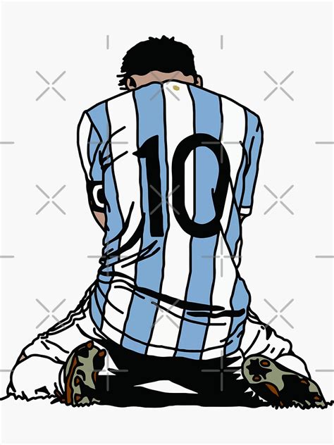 "Messi Crying Copa America Moment" Sticker for Sale by ButterDearie ...