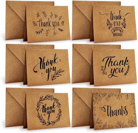 36 Pack Thank You Cards Ohuhu Thank You Cards Multipack With Envelopes