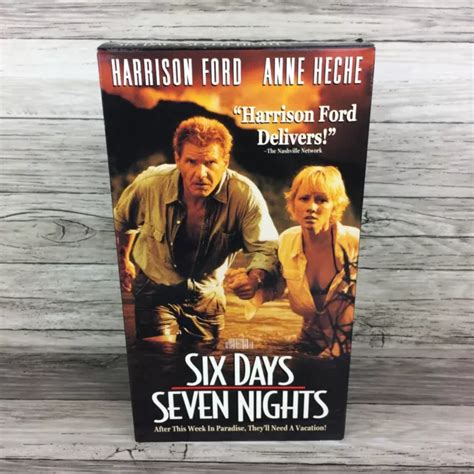 SIX DAYS SEVEN Nights VHS 1998 Harrison Ford Anne Heche 6 47