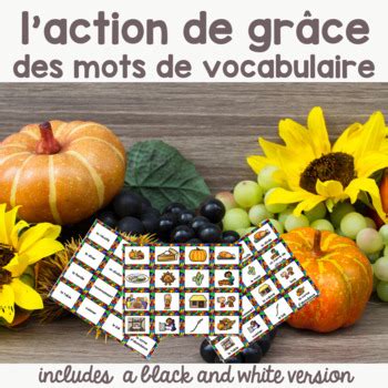 French Vocabulary Activities And Games For Thanksgiving lAction de Grâce