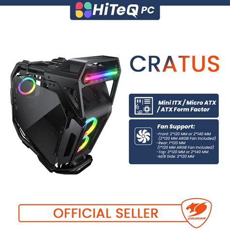 Hiteqpc Cougar Cratus Rgb Mid Tower Open Frame Gaming Case W Tg