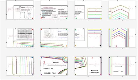 Como imprimir y montar un patrón en PDF Patronesmujer Blog de