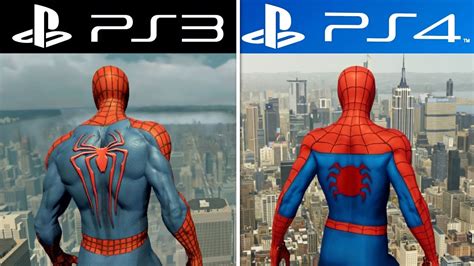 Spider Man Ps3 Vs Spider Man Ps4 Graphics And Gameplay Comparison Youtube