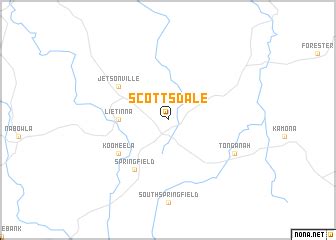 Scottsdale (Australia) map - nona.net