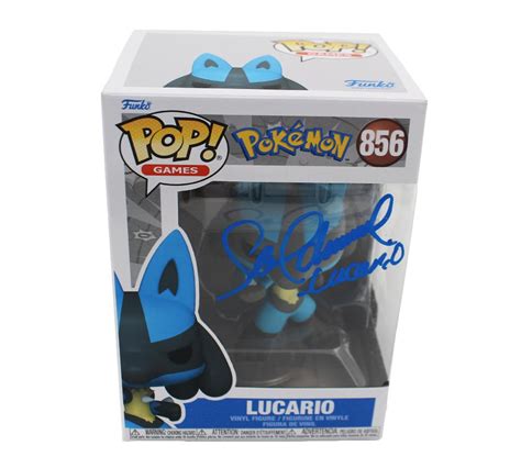 Sean Schemmel Signed "Pokemon" Lucario #856 Funko Pop! Vinyl Figure ...