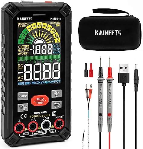 Kaiweets Multimeter Tester Counts Trms Rechargeable Smart