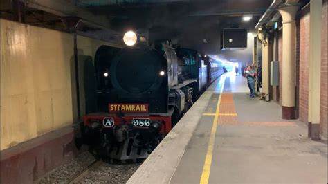 Steamrail Vr A Vr Tait Red Rattler Departing Flinders Street