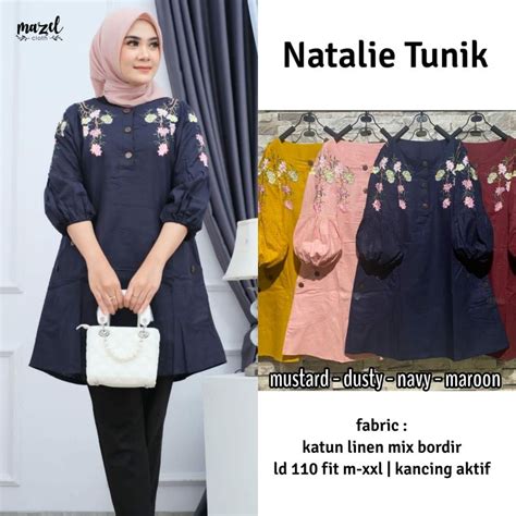 Jual Natalie Tunick Ld Cm Fit M Xxl Shopee Indonesia