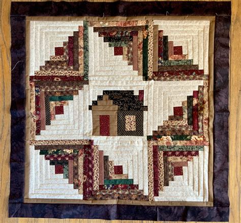 Miniature Kentucky Log Cabin Wall Hanging Quilt Quilts Log Cabin