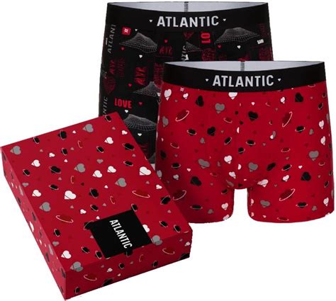 Bokserki Walentynkowe Atlantic 2GMH 013 2 Pak MIX Cza Cze 2XL Ceny