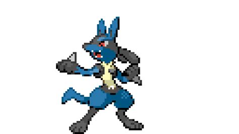 Pixilart - lucario by pixelmon