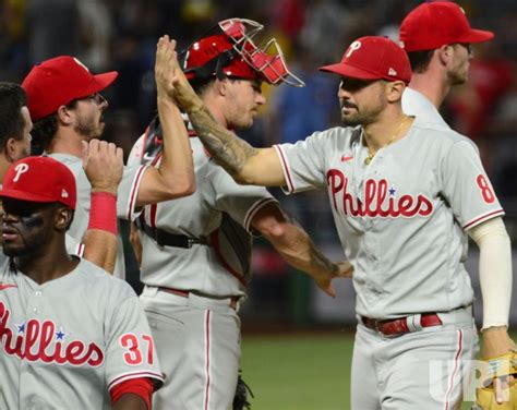 Photo: Phillies Nick Castellanos Celebrates Win in Pittsburgh ...