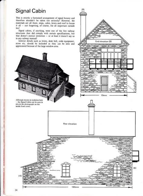 Railway Lineside Buildings Plans Dimensions Drawings Card