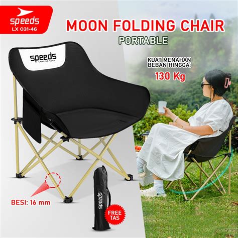 Jual Speeds Kursi Lipat Camping Bulat Folding Moon Chair Keranjang