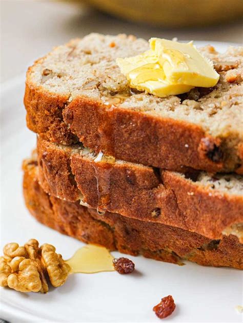 Walnut Raisin Banana Bread Recipe