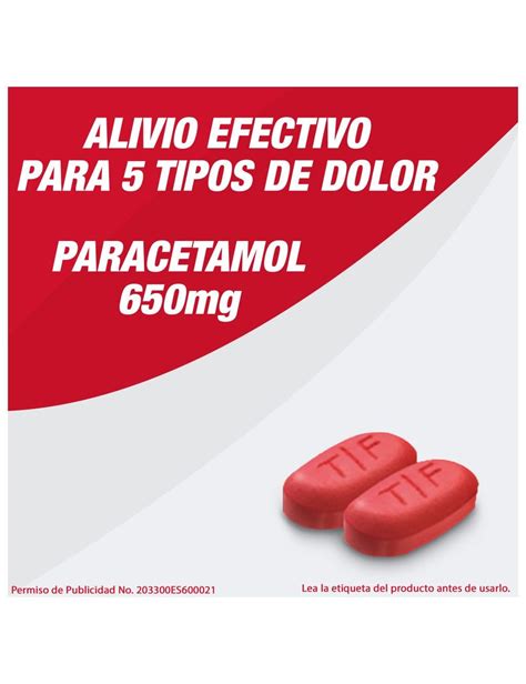 Precio Tempra Forte 650 Mg Con 24 Tabletas Farmalisto MX