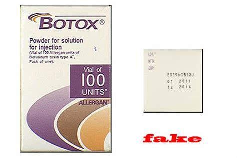 Counterfeit Allergan Botox FDA Warning Consumer Alert