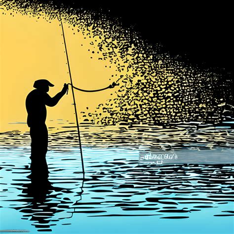 Fishing Vector with Man Silhouette · Creative Fabrica