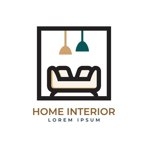 Minimalist Home Decoration Interior Logo Design Vector Art At