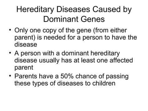 Hereditary diseases