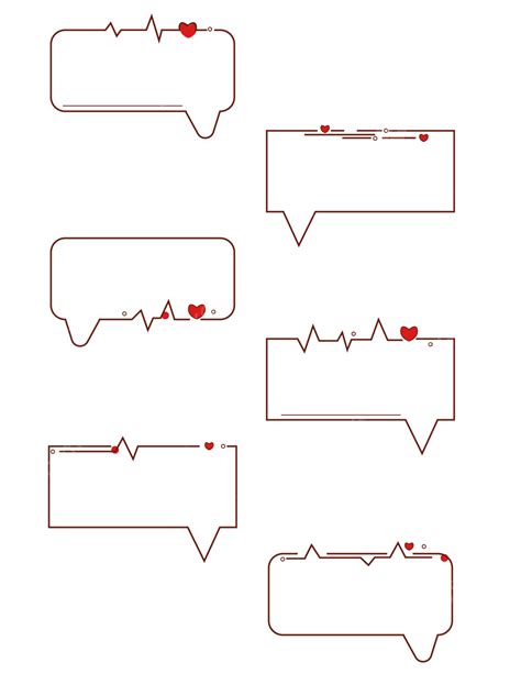 愛心對話方塊裝潢邊框標題框文字方塊 520表白節 電商熱點 情人節向量圖案素材免費下載，png，eps和ai素材下載 Pngtree