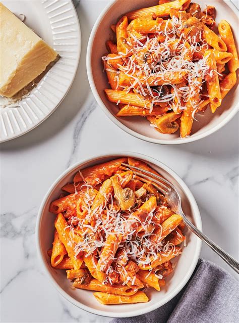 Pennes Aux Champignons Et La Pancetta Penne Alla Gigi Ricardo