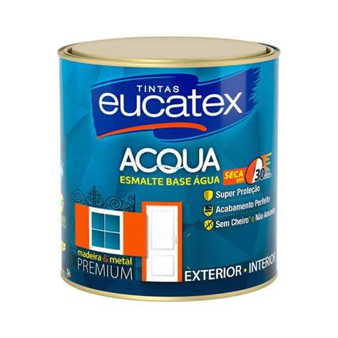 Eucatex Acqua Esmalte Premium Acetinado Base Gua Branco Ml Tinta