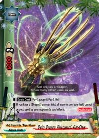 Deity Dragon Wristguard Gar Claw S SS02 3 Garga Decks Impact