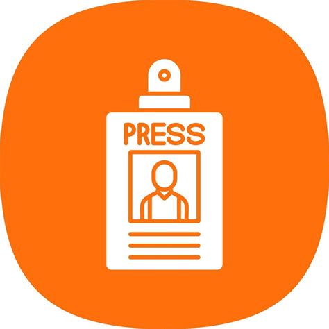 Press Pass Glyph Curve Icon 42819828 Vector Art At Vecteezy