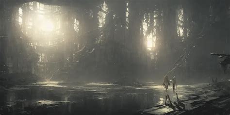 An Environmental Concept Art Of Nier Automata Highly Stable Diffusion