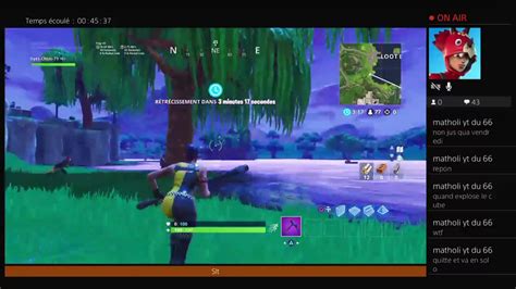 Live Fortnite Le Cube Explose Loot Lake Youtube