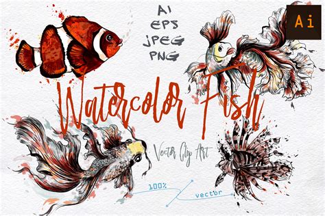 Watercolor Fish Graphic by fleurartmariia · Creative Fabrica