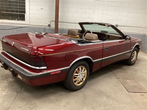 Chrysler Lebaron Convertible Red Fwd Automatic Premium For Sale